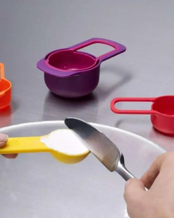 Measuring Cup And Spoon Set - 6Pcs