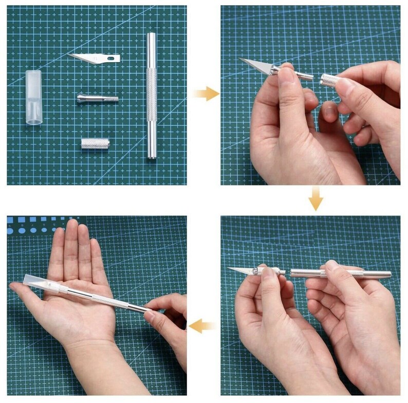 Pen Knife with 6 Blades + 1 Handle