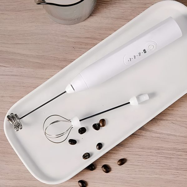 3 in 1 With spring Electric Milk Frother Whisk Egg Beater