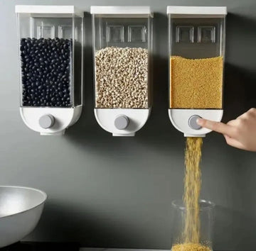 1Pc 1500ml Self-Adhesive Grain Dispenser |