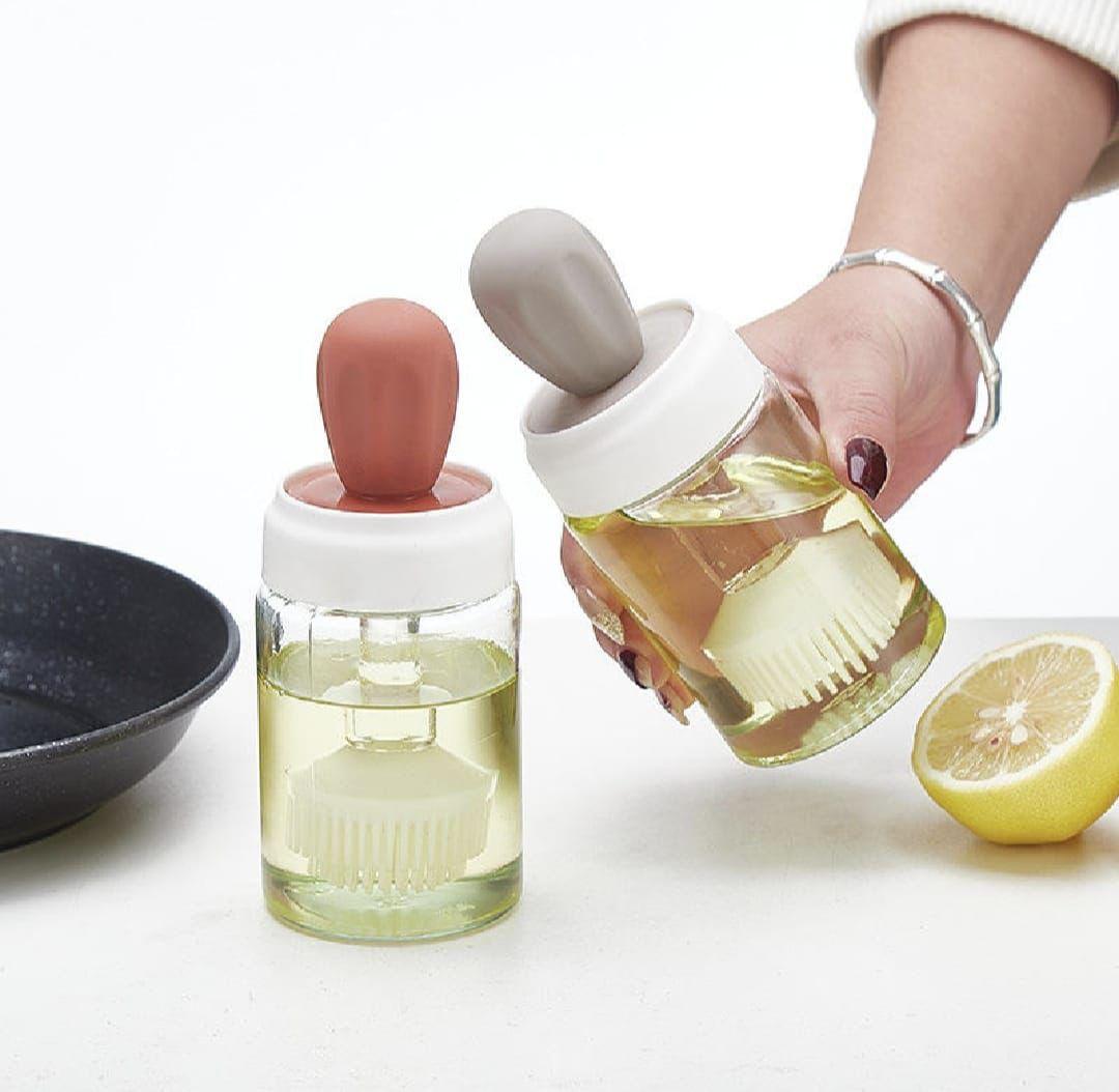 Oil Dispenser Bottle With Silicone Brush 2 In 1