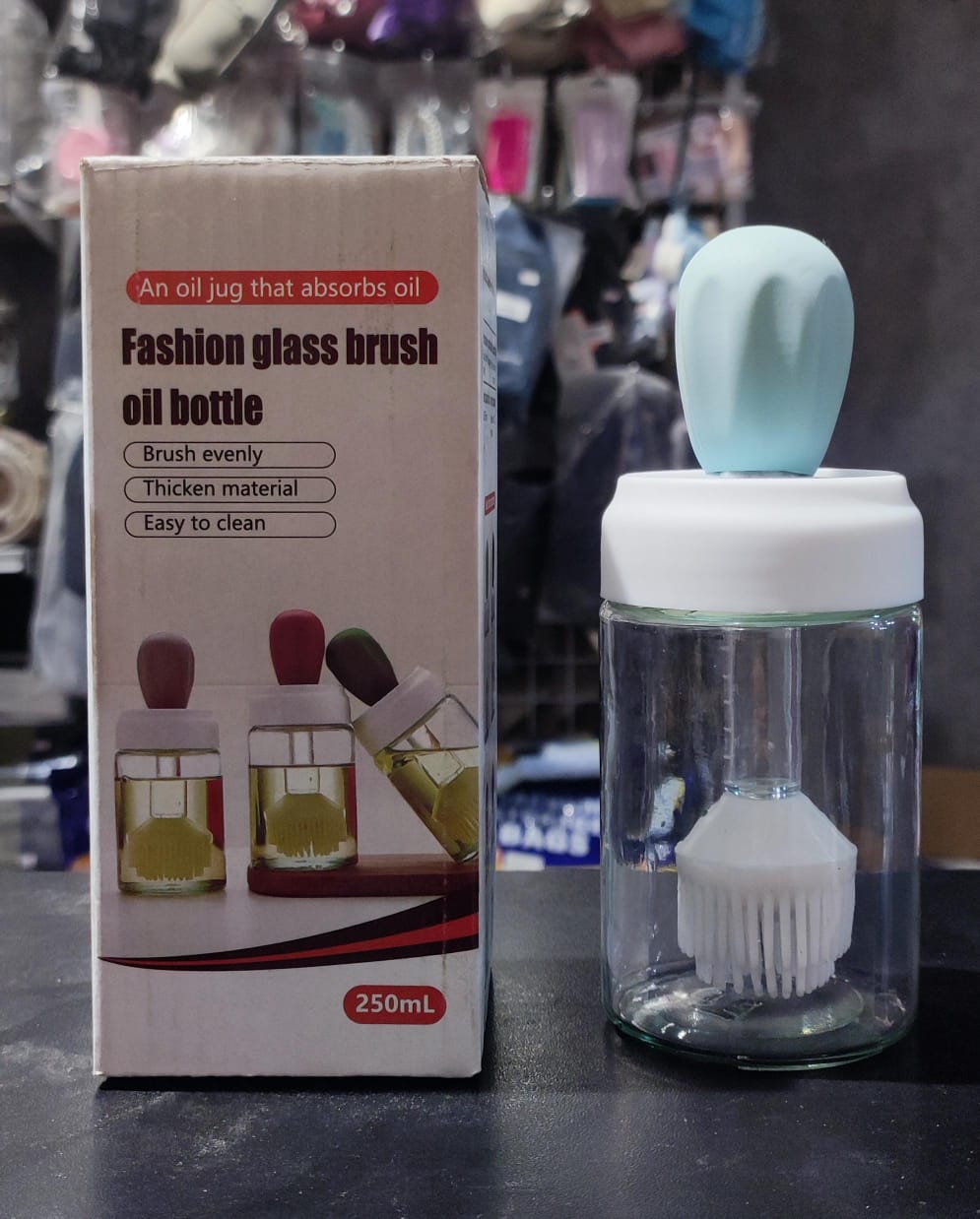 Oil Dispenser Bottle With Silicone Brush 2 In 1