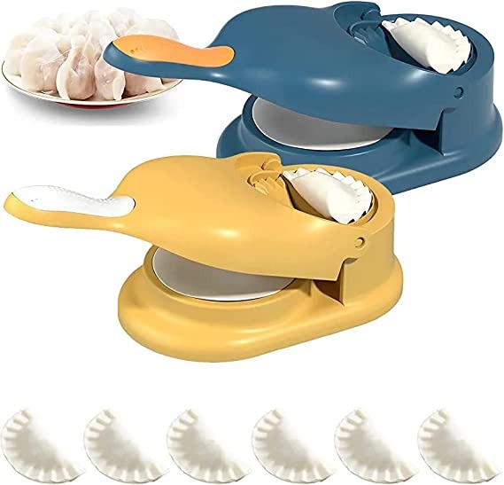2-In-1 Manual Dumpling Maker & Dough Press Machine