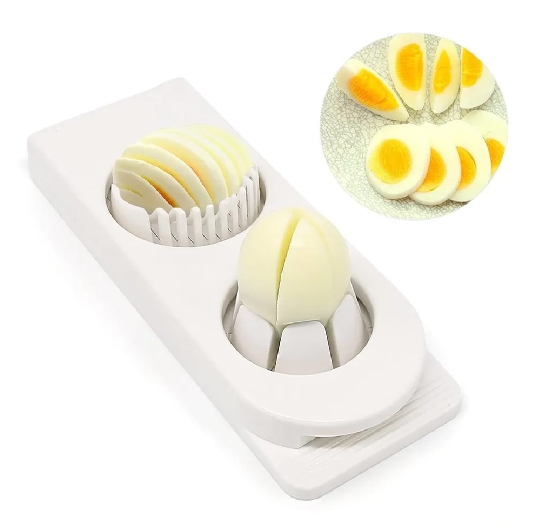 2-in-1 Egg Cutter & Slicer 2-in-1 Egg Cutter & Slicer 2-in-1 Egg Cutter & Slicer