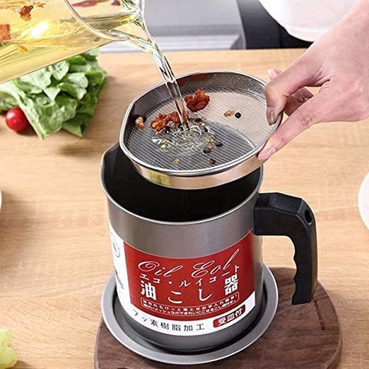 High Quality 1.4L Fryer Oil Filter Pot