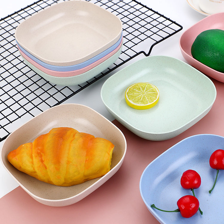 Plate Set Pack of 10 – Plastic Split Bone Dish Plates with Holder |