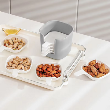7Pcs  Plastic Sauce Dish Set