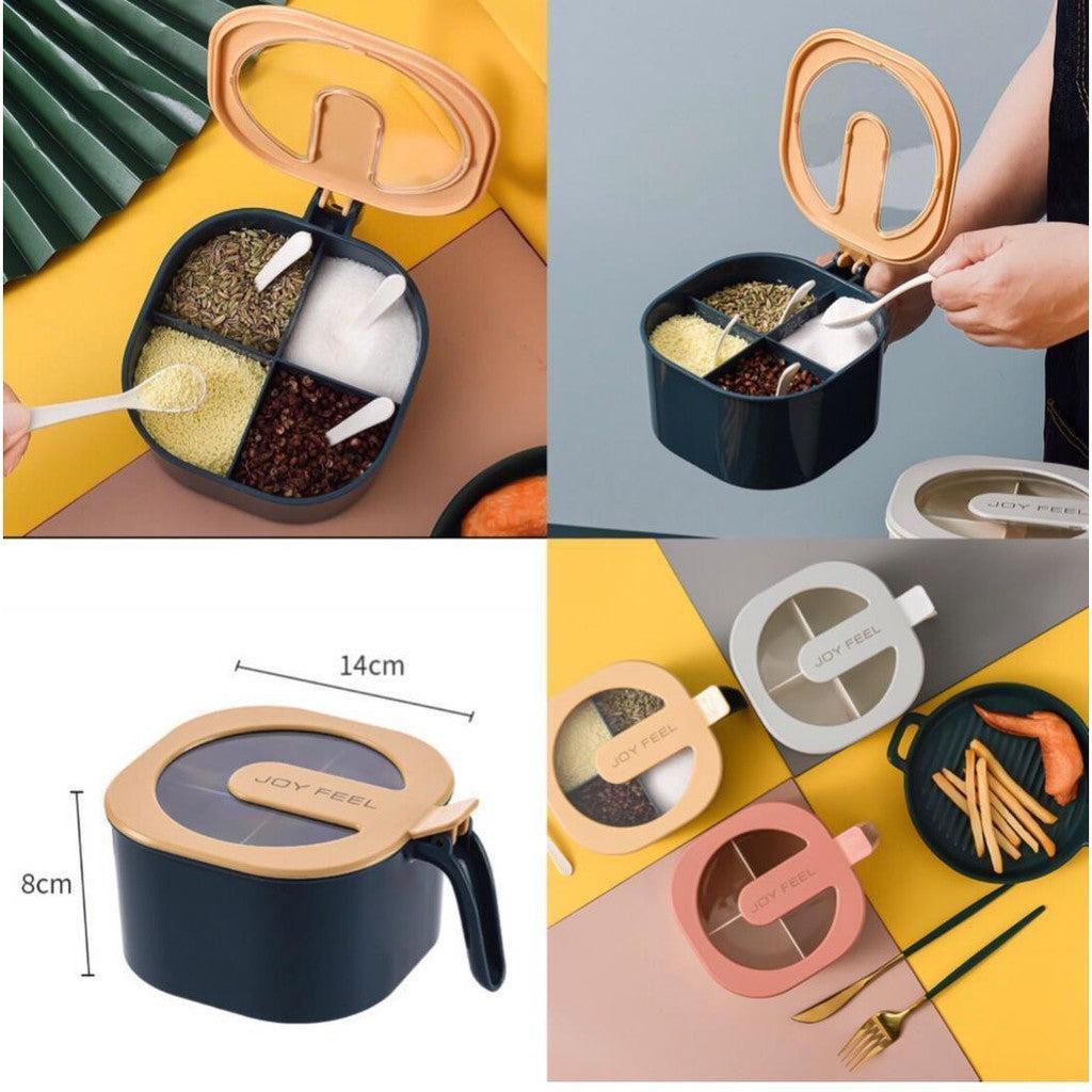 Multicolor 4 Compartment Masala Box Set
