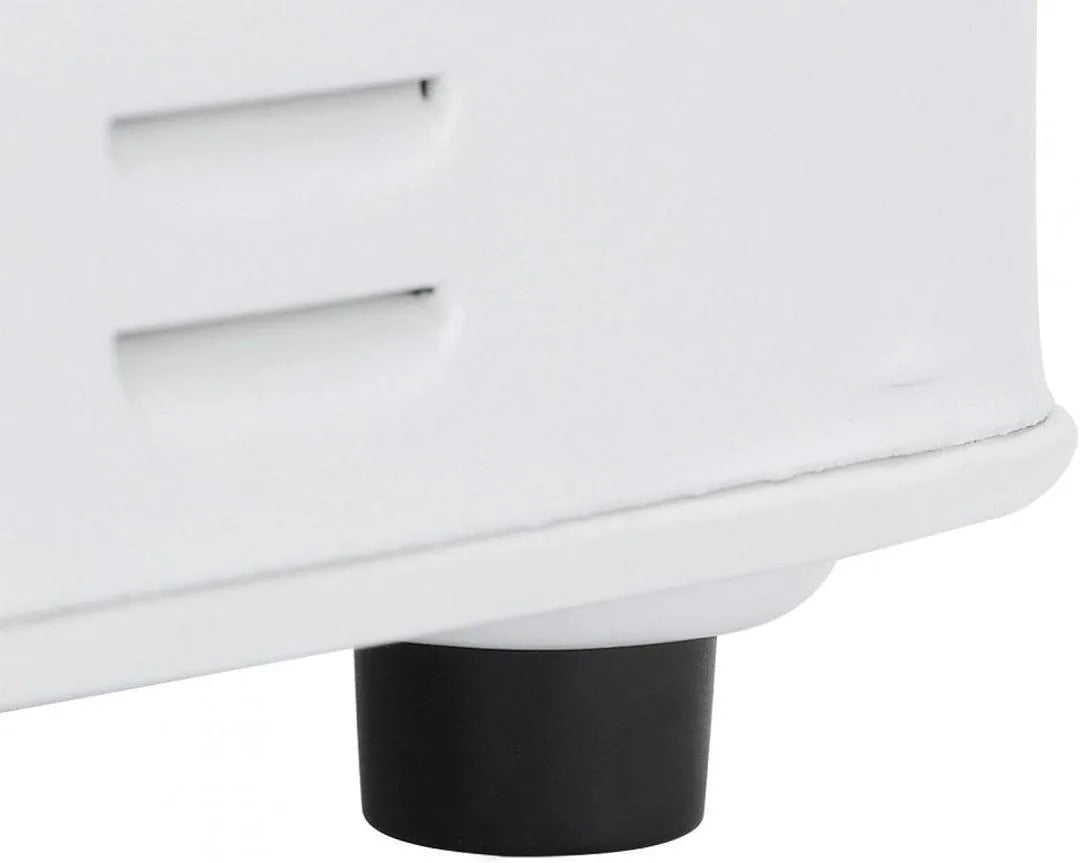White Electric Stove with Stainless Steel Pot