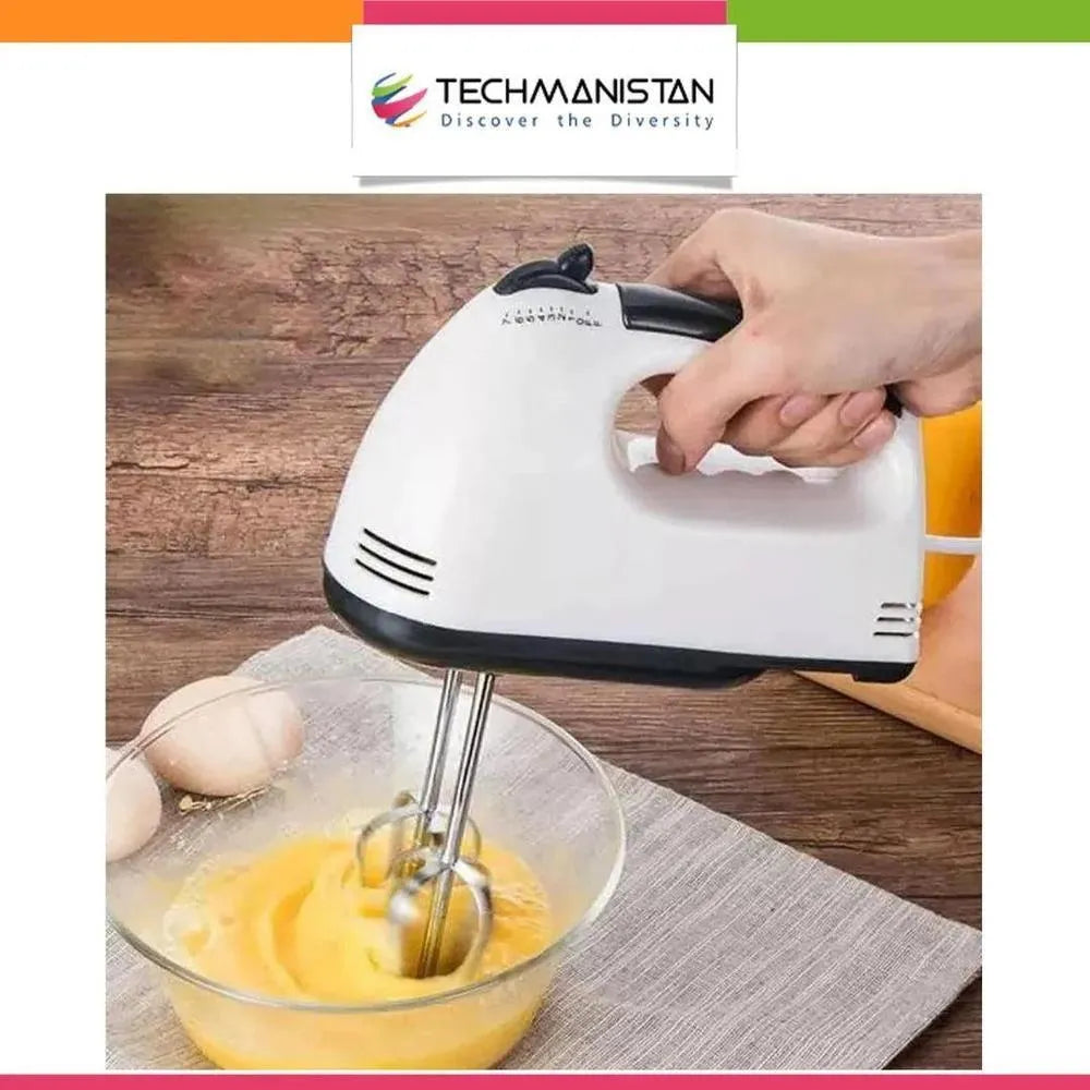 White 3-Piece ABS Egg Beater Set