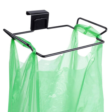 Black Metal Trash Bag Holder for Kitchen Cabinet