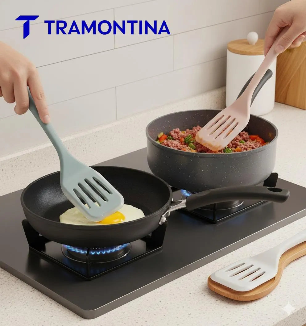 Silicone Slotted Turner for Non-Stick Pans,