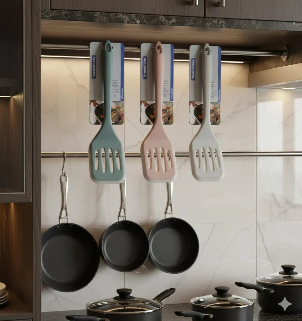 Silicone Slotted Turner for Non-Stick Pans,
