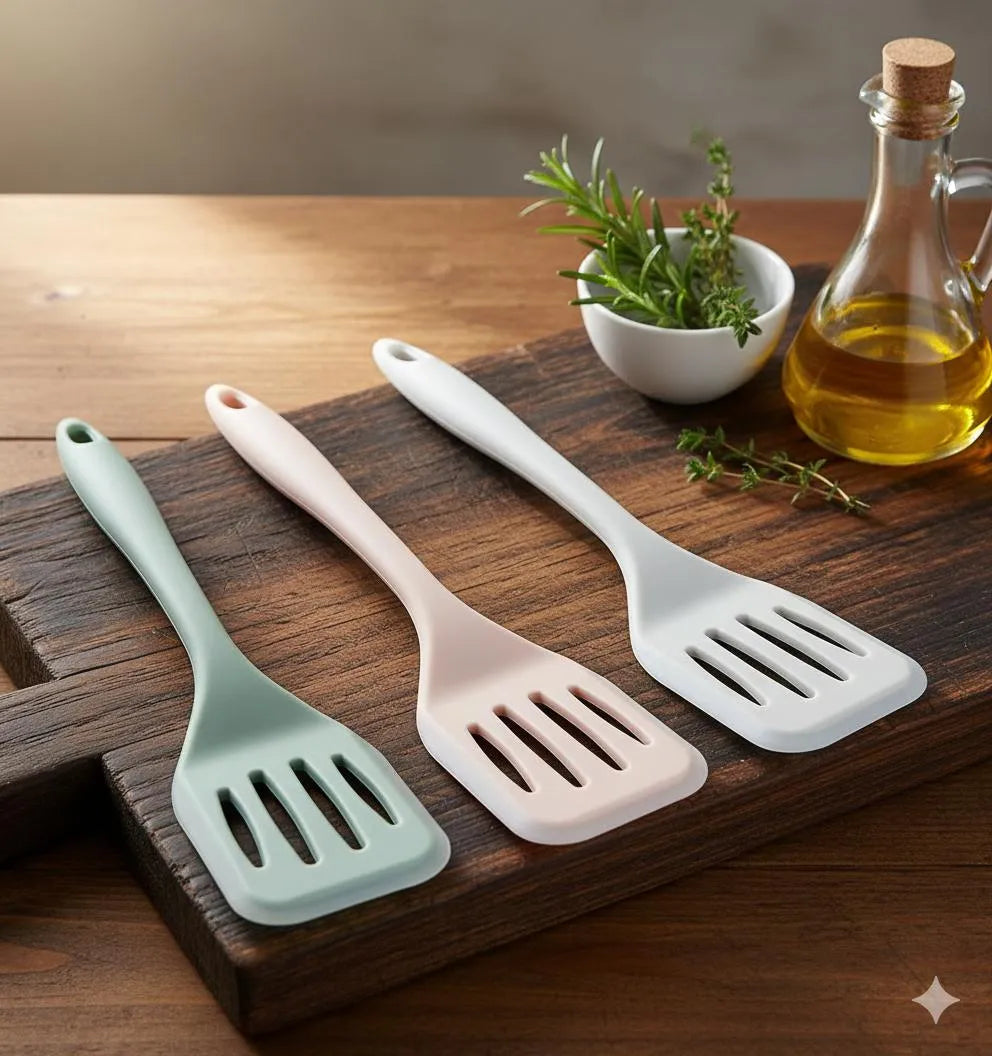 Silicone Slotted Turner for Non-Stick Pans,
